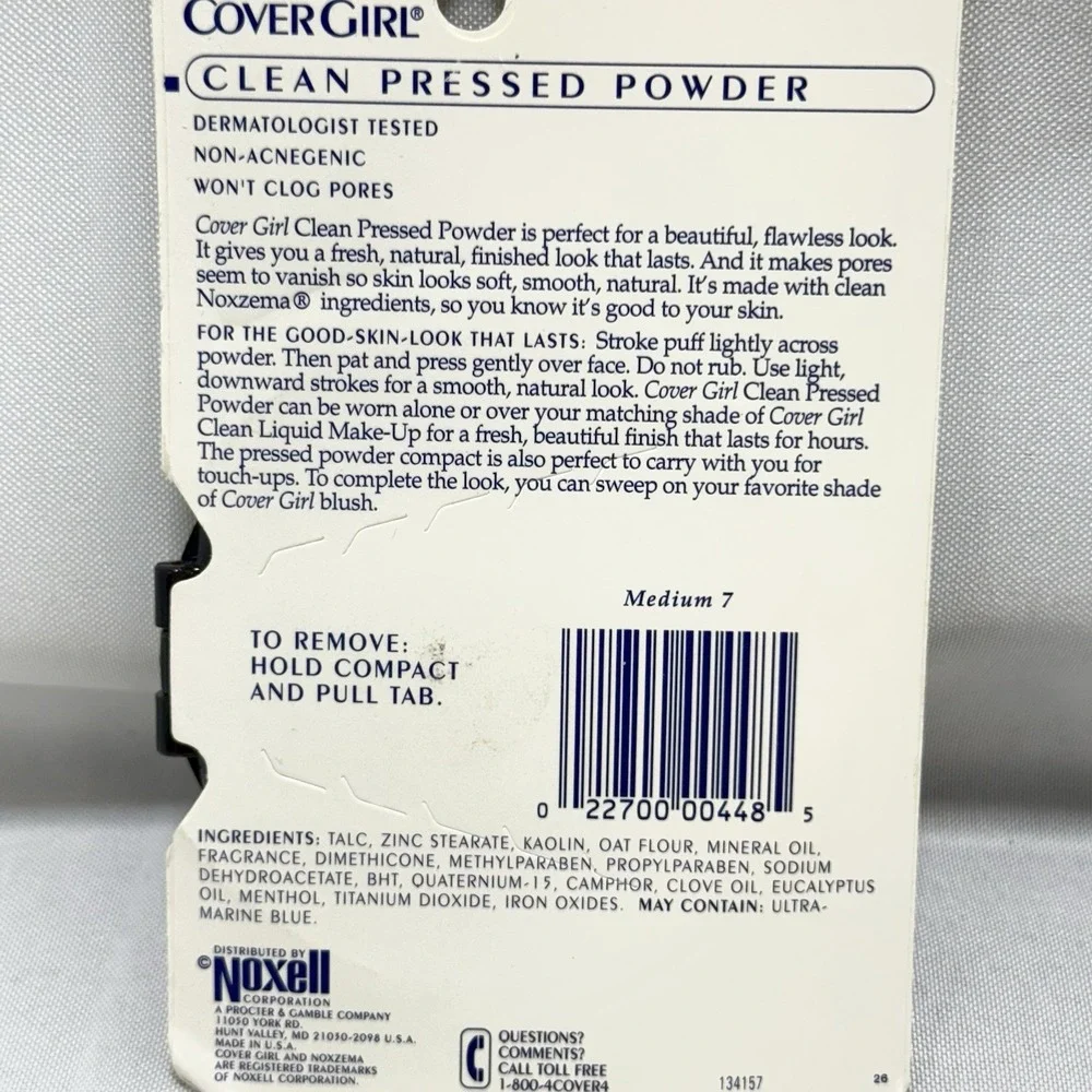 Vintage Cover Girl Medium 7 Rosy‎ Beige Clean Pressed Powder